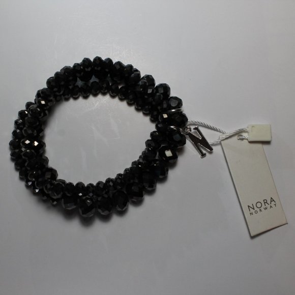 Brand New Designer "NORA NORWAY" Silver Triple Strand Crystal Bracelet - Picture 3 of 3